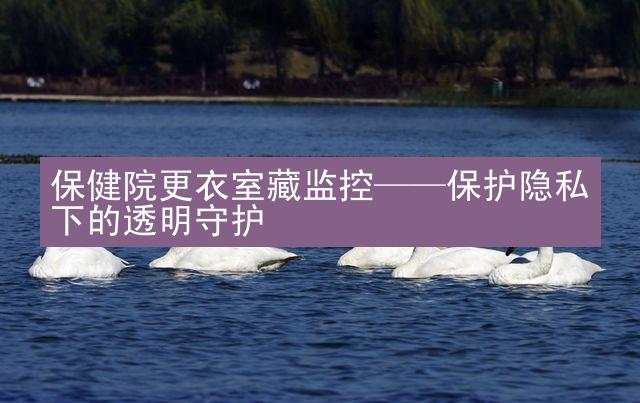 保健院更衣室藏监控——保护隐私下的透明守护